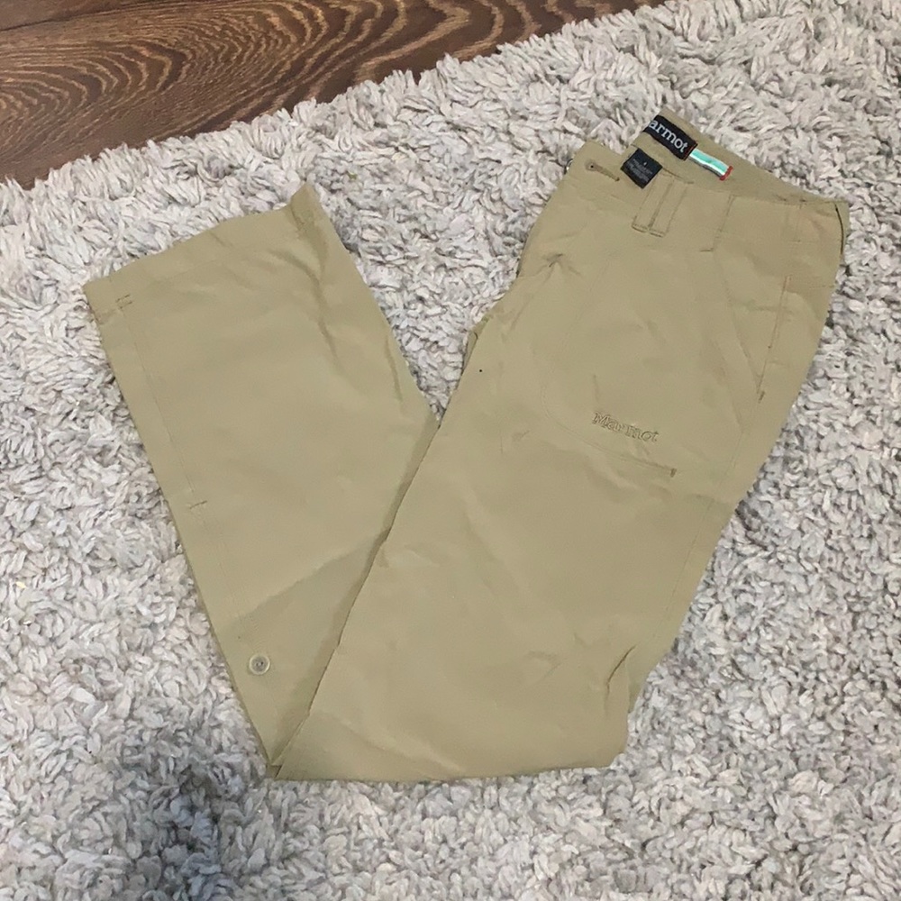 Khaki hiking cargo pants